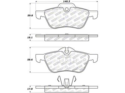 StopTech Street Touring 02-06 Mini Front Brake Pads - 308.09390