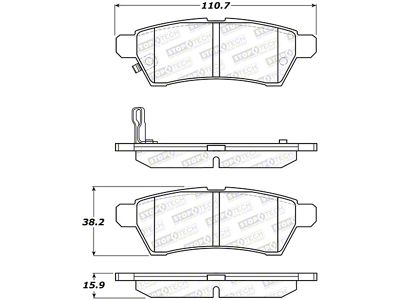 StopTech 05-18 Nissan Frontier Street Performance Rear Brake Pads - 308.11000