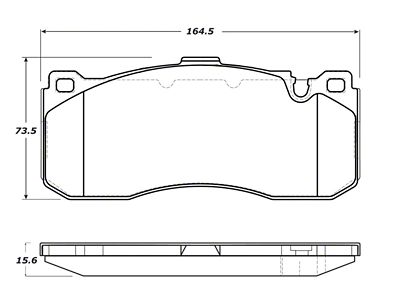 StopTech Street Touring 08-09 BMW 128i/135i Coupe Front Brake Pads - 308.13710