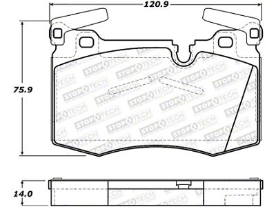 StopTech Street Brake Pads - Front - 308.14030