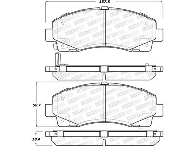 StopTech Street Brake Pads - Front - 308.15840