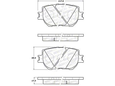 StopTech Street Brake Pads - Rear - 308.17330