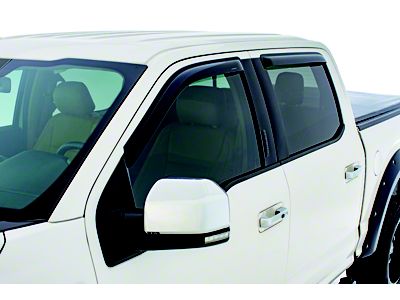 Stampede 2015-2019 Ford F-150 Crew Cab Pickup Tape-Onz Sidewind Deflector - 61100-2