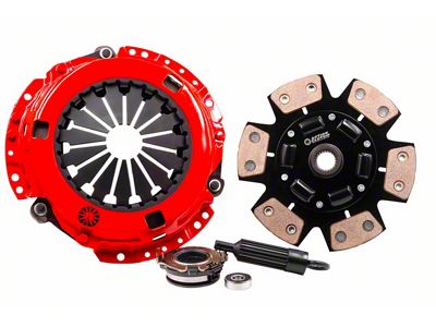 Action Clutch Stage 5 2MS Iron Buttons; 6-Puck Sprung Incl. Dual HD Pressure Plate+Bearing Kit - ACR-0712