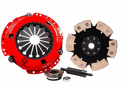 Action Clutch Stage 6 2MD Iron Buttons; 6-Puck Rigid Incl. Dual HD Pressure Plate+Bearing Kit - ACR-0606