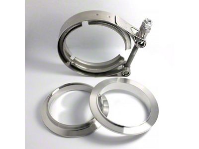 Stainless Bros 2.0in 304SS V-Band Assembly - 2 Flanges/1 Clamp - 603-05010-0002