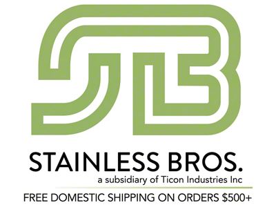 Stainless Bros 2.5in Inlet/Outlet 4.6in Body x 7in OAL SS304 - 615-06333-0000