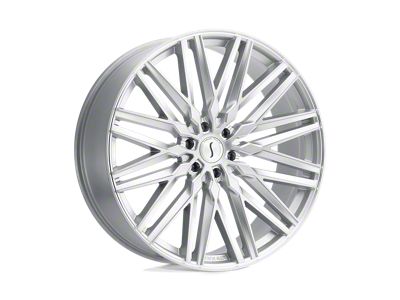 Status Adamas Silver with Mirror Cut Face Wheel; 22x9.5; 30mm Offset