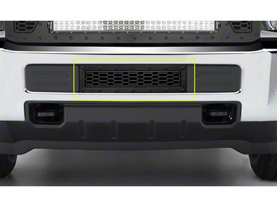 T-REX Grilles Stealth Laser X Bumper Grille, Black, Mild Steel, 2 Pc, Overlay - 7721221-BR