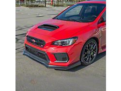CS Performance Package Front Splitter Lip Ground Effect; Hydro-Dipped Carbon Fiber (18-21 WRX STI)