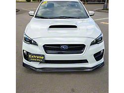 VRS Style Package Front Splitter Lip Ground Effect; Carbon Fiber (15-17 WRX STI)
