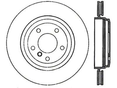 StopTech 00-07 BMW 330 Series E46/E90 Drilled & Slotted Left - 127.34057L