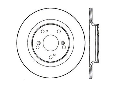 StopTech 00-09 Honda S2000 Drilled Right Rear Rotor - 128.40050R
