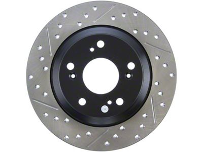 StopTech 00-09 S2000 Slotted & Drilled Right Rear Rotor - 127.40050R