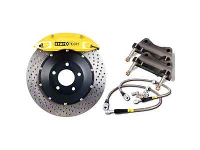 StopTech 01-06 BMW M3 Rear BBK w/ ST-40 Yellow Calipers - 83.137.0047.82