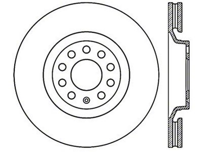 StopTech 01-09 Audi A4 Sport Slotted & Drilled Front Left - 127.33096CL