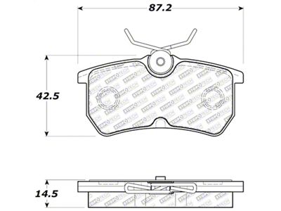 StopTech 01-19 Ford Fiesta/Focus Street Select Brake Pads - Rear - 305.08860