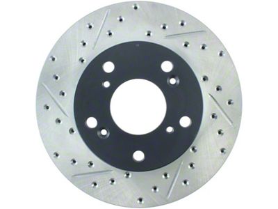 StopTech 02-06 Acura RSX Slotted & Drilled Right Front Rotor - 127.40056R