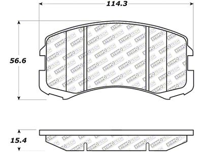 StopTech 02-07 Mitsubishi Lancer Street Select Brake Pads - Rear - 305.09040