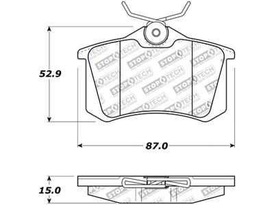 StopTech 02-08 Audi A4 Quattro / 2/99-02 Audi S4 Street - 308.03400