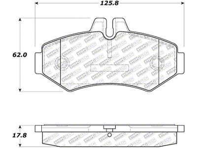 StopTech 02-11 Mercedes G500 Street Select Rear Brake Pads - 305.09280