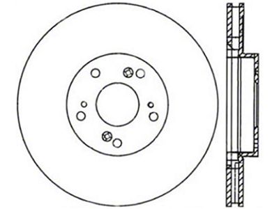 StopTech 02-15 Acura RSX / 02-15 Honda Civic Cryo Slotted - 127.40057CR