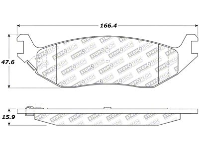 StopTech 02-17 Dodge Ram 1500 Street Performance Rear Brake Pads - 308.08980