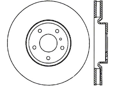 StopTech 03-04 Infiniti G35/03-08 NIssan 350z Cryo Slotted & Drilled - 127.42076CL