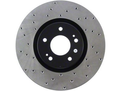 StopTech 03-06 Mitsubishi Lancer Evo AWD Drilled Right Front Rotor - 128.46064R