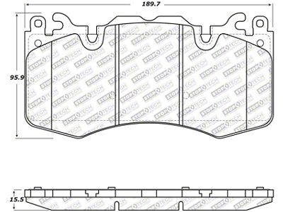 StopTech 03-14 Volvo XC90 Street Select Front Brake Pads - 305.14120