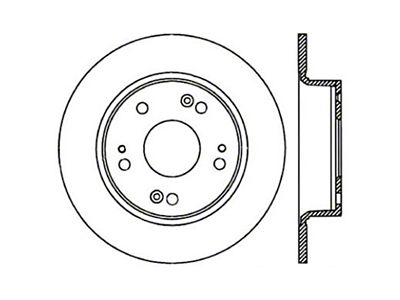 StopTech 04-08 Acura TSX / 03-07 Honda Accord Coupe/Sedan Drilled - 128.40055R