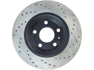 StopTech 04-09 Audi S4 Rear Right Drilled Rotor - 128.33088R