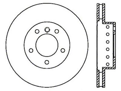 StopTech 04-10 BMW 5-Series / 6-Series Sport Slotted & Drilled - 127.34071CR