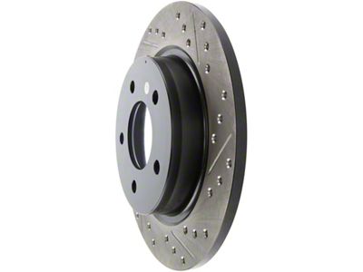 StopTech 04-10 Mazda3 Slotted & Drilled Left Rear Rotor - 127.45067L