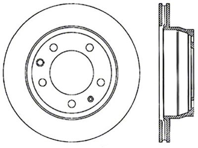 StopTech 04-18 Volkswagen Touareg Cryo Slotted Rear Left Sport Brake - 126.33078CSL