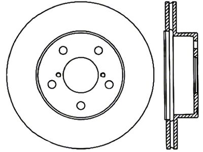 StopTech 05-07 Subaru Impreza WRX/STi Slotted & Drilled Left Rear - 127.47023L