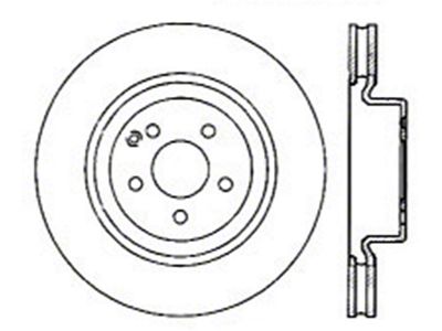 StopTech 05-09 Mercedes CLS500/CLS550 / 09 E500/E550 / 09-12 GLK350 - 128.35080L