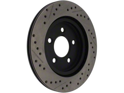 StopTech 05-10 Ford Mustang Slotted & Drilled Left Rear Rotor - 127.61087L