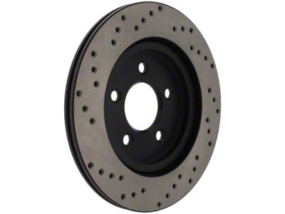 StopTech 05-10 Ford Mustang V6/4.0L / GT V8/4.6L Cross Drilled - 128.61087R