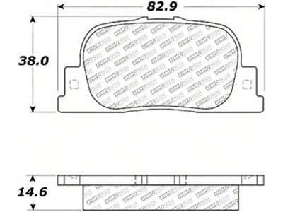 StopTech 05-10 Scion tC Rear ST Street Select Brake Pads - 305.08350