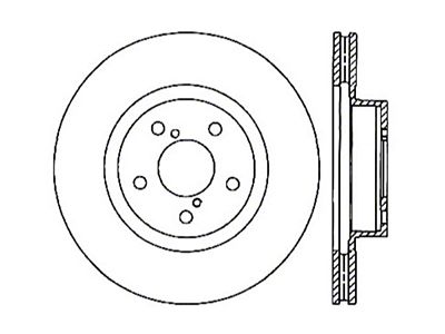 StopTech 05-10 Subaru Legacy / 10 Outback Drilled Right Front - 128.47024R