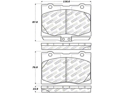 StopTech 05-12 Acura RL Street Select Front Brake Pads - 305.10910