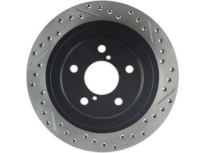 StopTech 06-07 Subaru Impreza WRX Exc STi Slotted & Drilled - 127.47025L