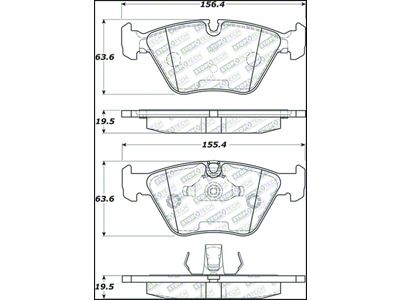 StopTech 06-08 BMW M3/Z4 Street Select Brake Pads w/Hardware - 305.09470