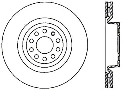 StopTech 06-10 Audi A3/08-10 TT / 06-09 VW GTI Mk - 126.33098CSR