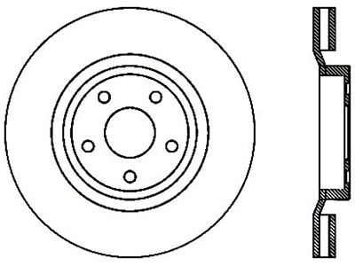 StopTech 06-10 Jeep Grand Cherokee SRT-8 Slotted & Drilled Front - 127.58003R