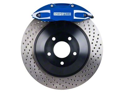 StopTech 06-12 VW GTI Front BBK w/ Blue ST-41 Calipers - 82.893.5N00.22