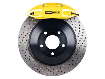 StopTech 06-12 VW GTI Front BBK w/Yellow ST-41 Calipers 328x25mm - 82.893.5N00.82