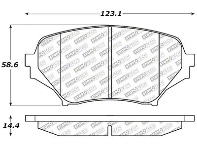 StopTech 06-15 Mazda Miata MX-5 Street Select Front Brake Pads - 305.11790