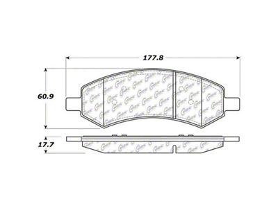 StopTech 06-17 Dodge Ram 1500 Street Performance Front Brake Pads - 308.10840